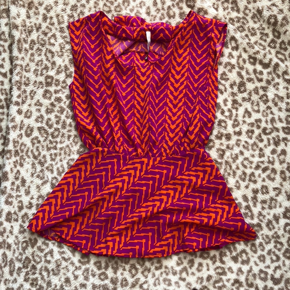 Paper Crane Peplum Blouse